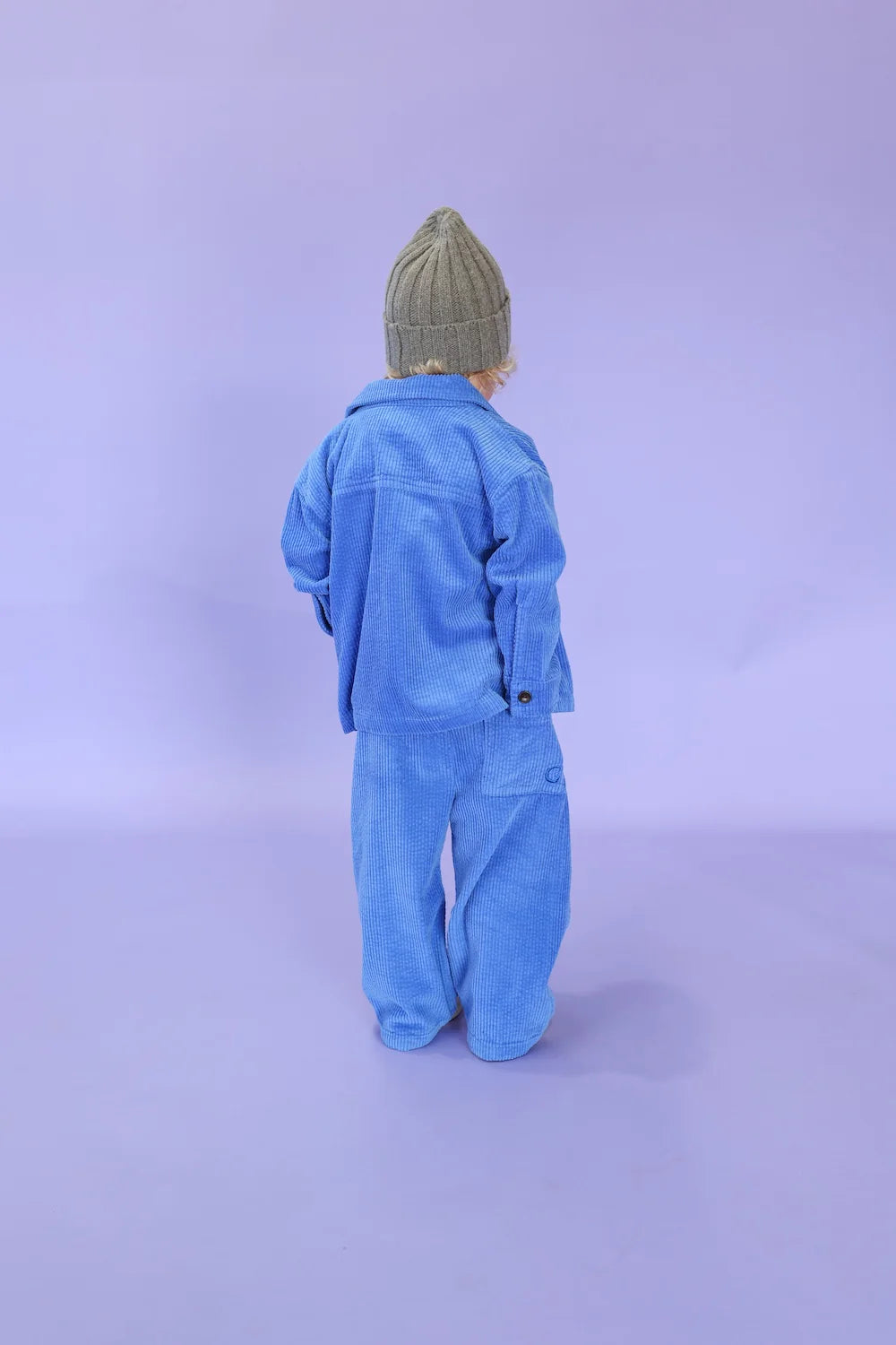 Organic Relaxed Cord Pant - Sea