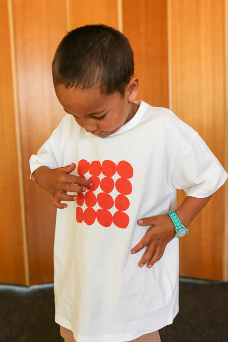 Organic Pebble Tee - Tomato - Addy & Lou