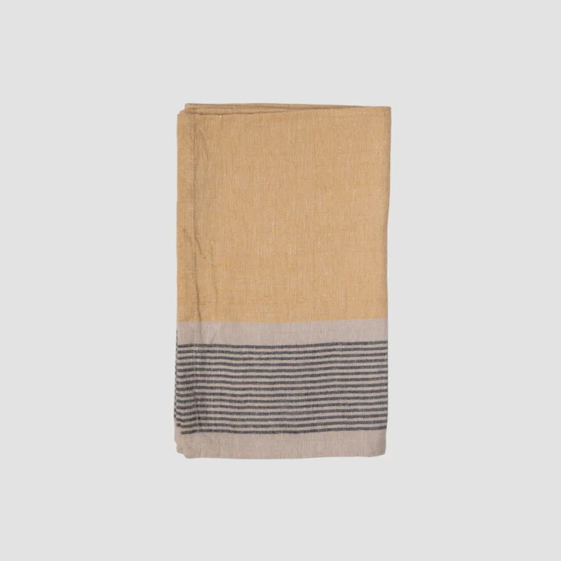 Striped Sides Curry Teatowel