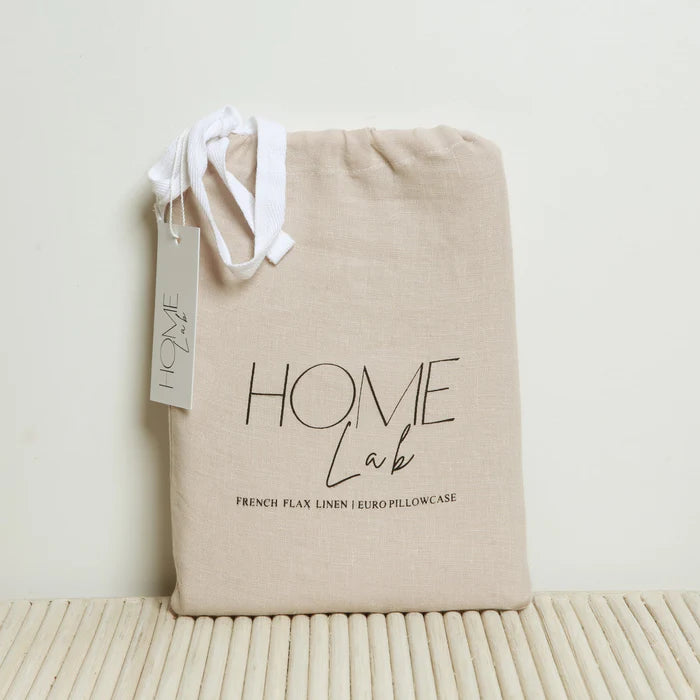 French Linen Euro Pillowcase - Latte