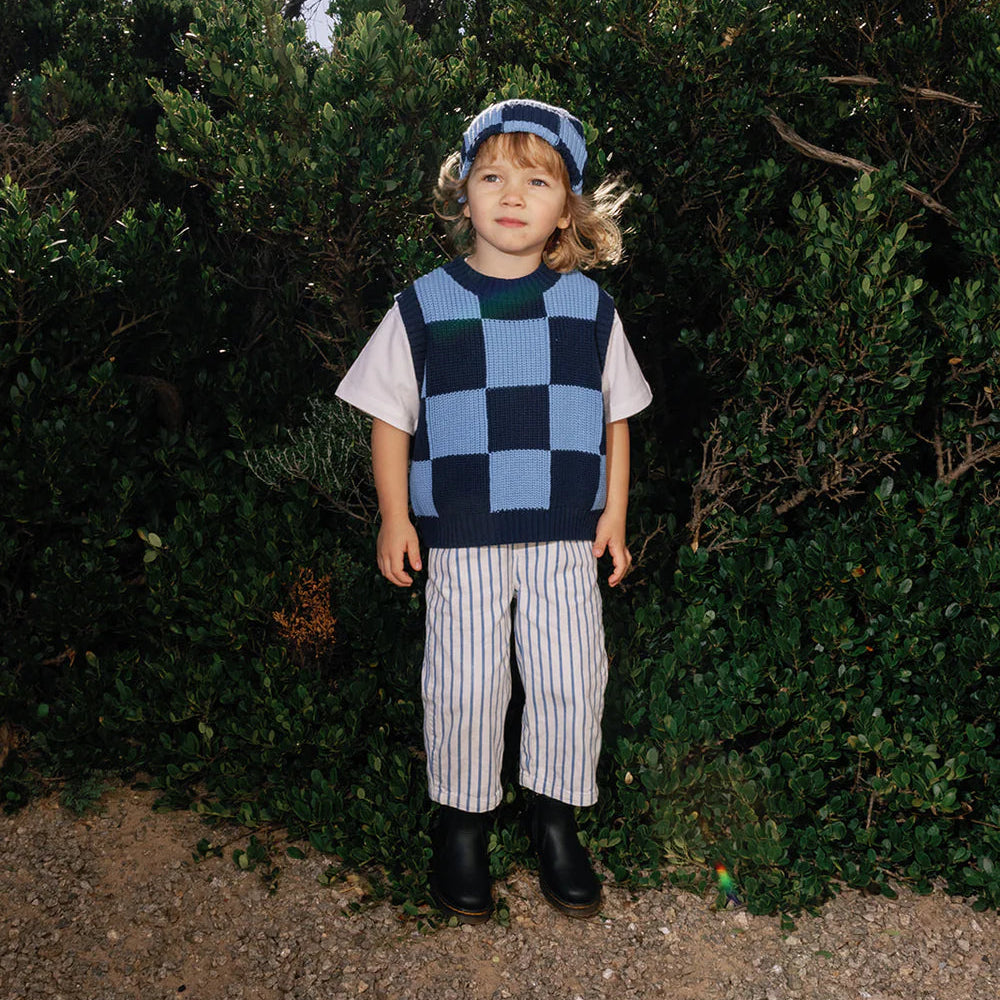 Nonno Vest - Light Blue + Dark Blue