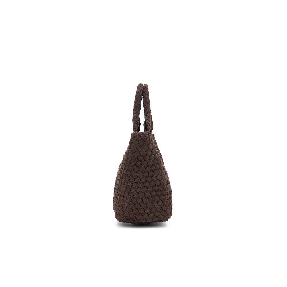 Cherie 2 Piece Suedette Mini Handbag Chocolate