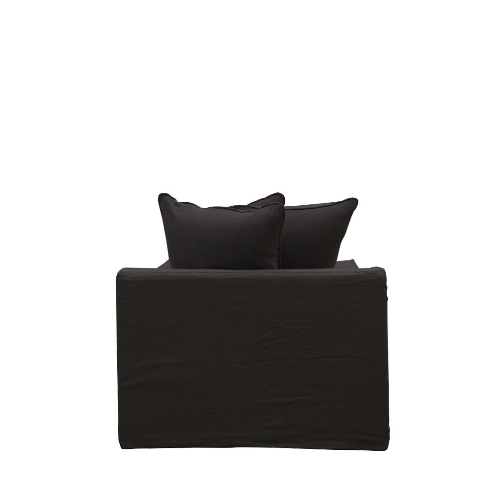 Keely Slipcover Armchair - Black