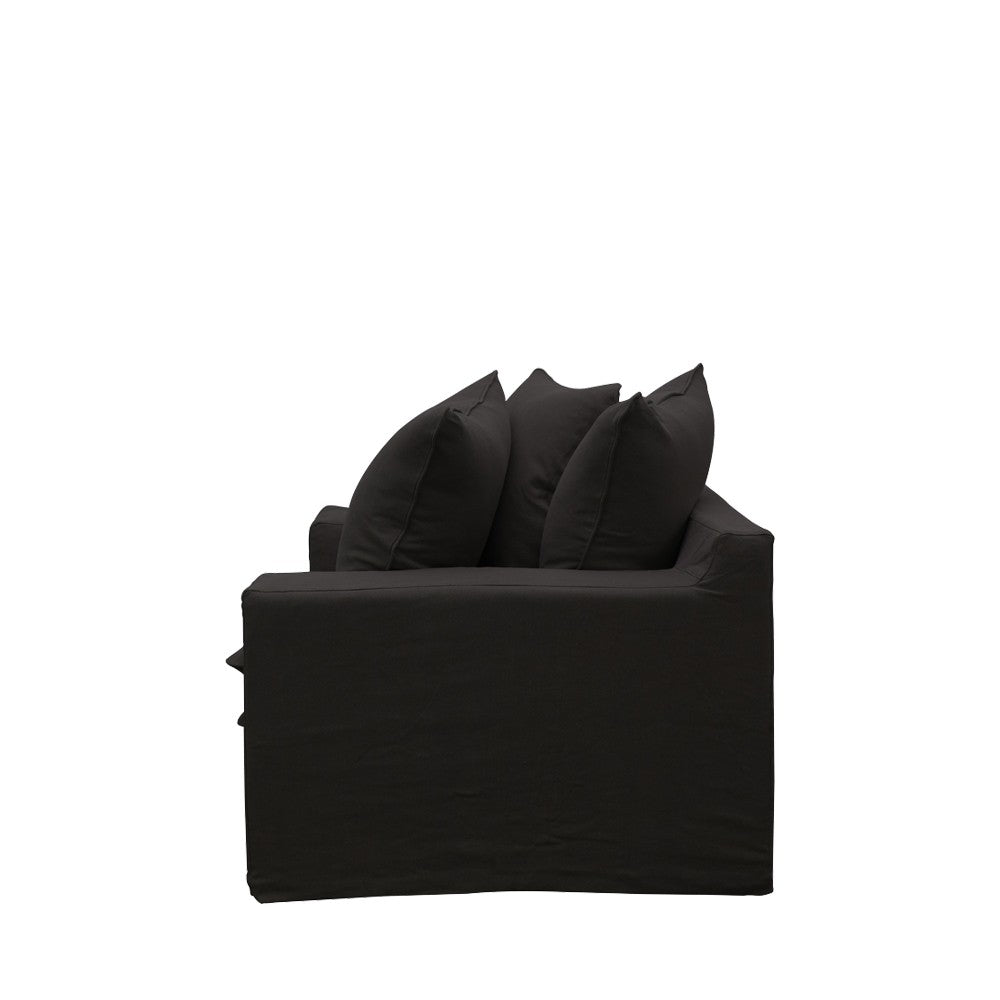 Keely Slipcover Armchair - Black