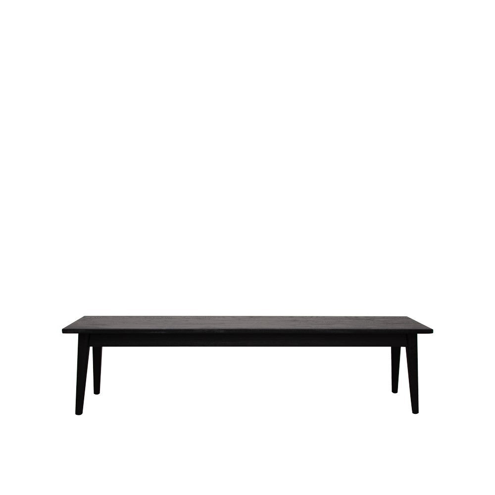 Vassa Oak Bench - Matt Black