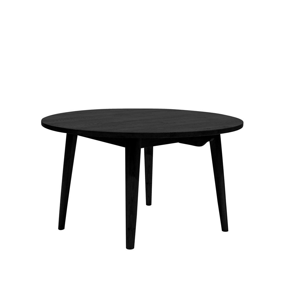 Vaasa Oak Round Table - Matt Black