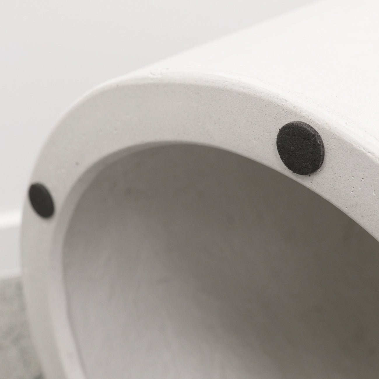 Concrete Pipe Side Table/Stool - White