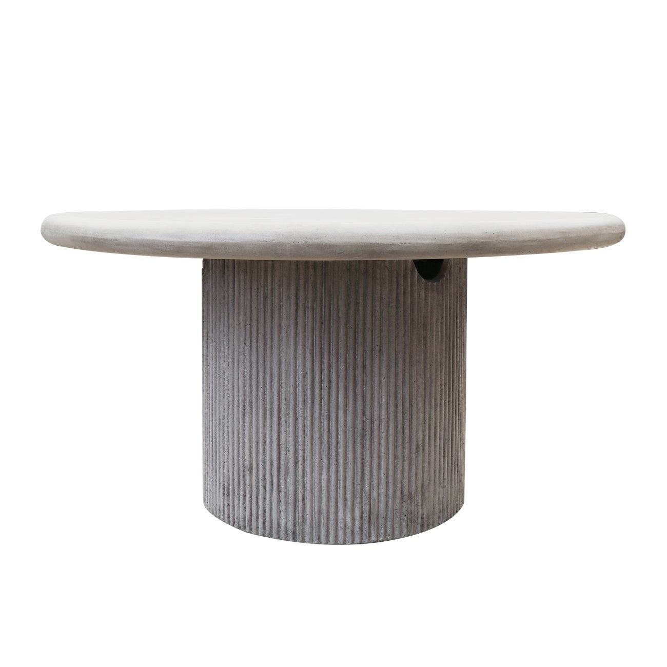 Patras Round Concrete Table - Grey