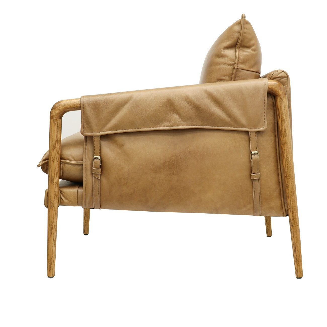 Saddle Armchair - Tan Leather
