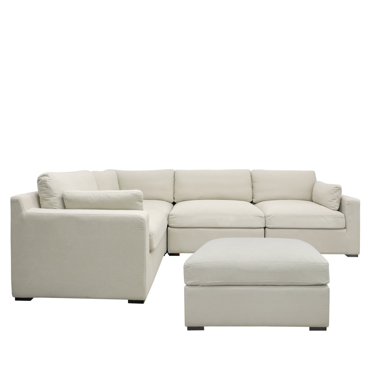 LISBON 5 PIECE MODULAR SOFA SETTING - SAND