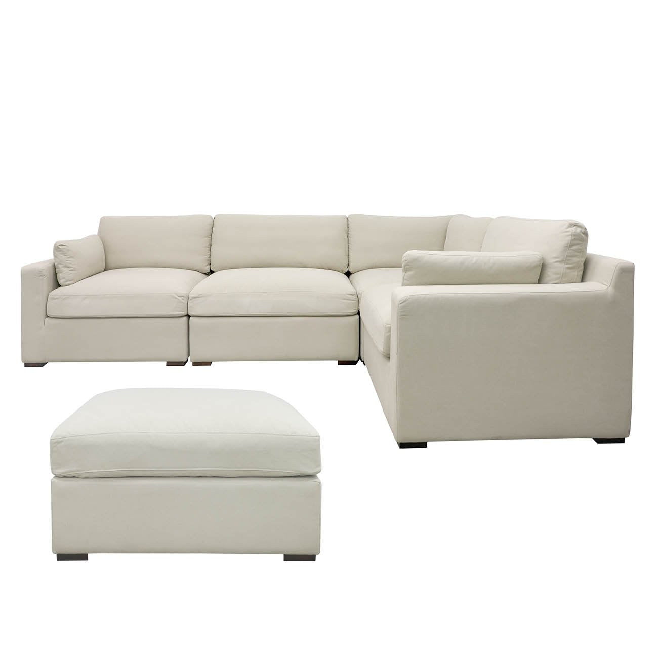 LISBON 5 PIECE MODULAR SOFA SETTING - SAND