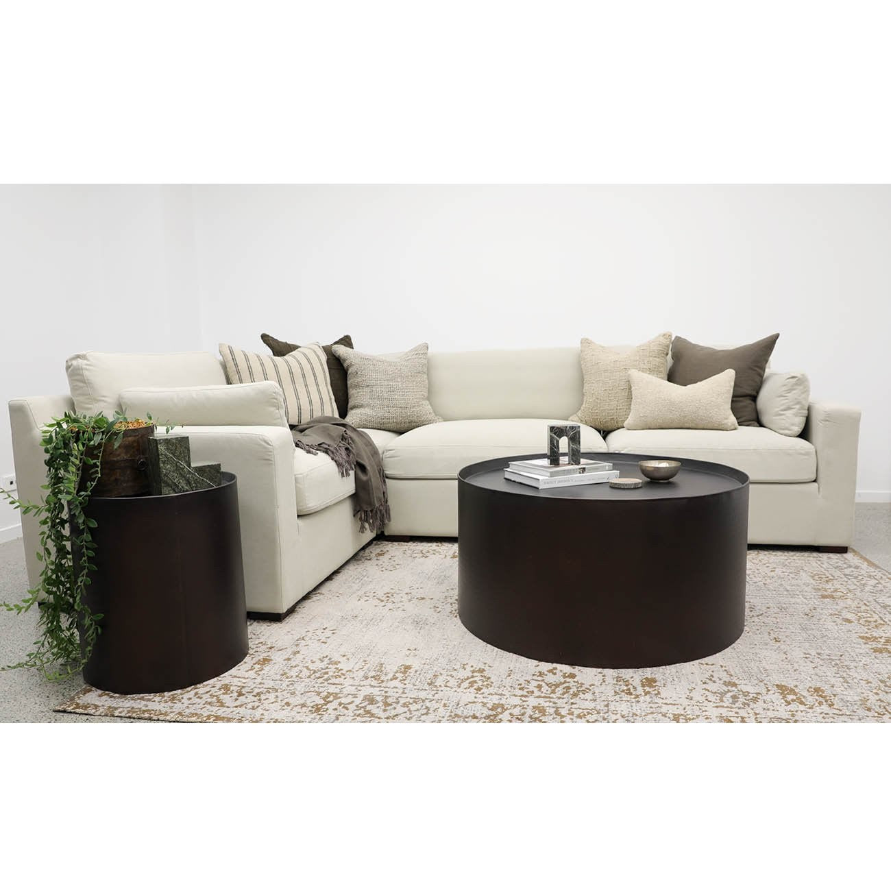 LISBON 5 PIECE MODULAR SOFA SETTING - SAND