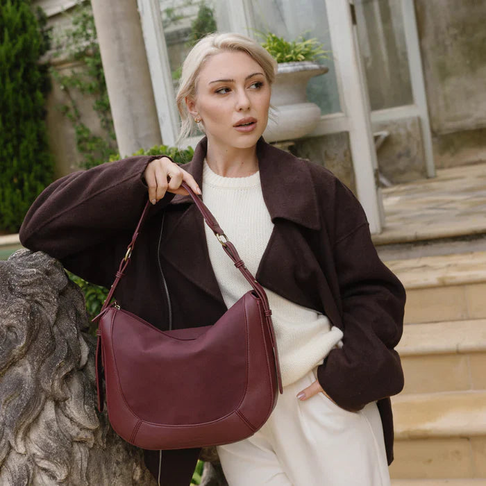 Fleur Suedette Top Handle Handbag
