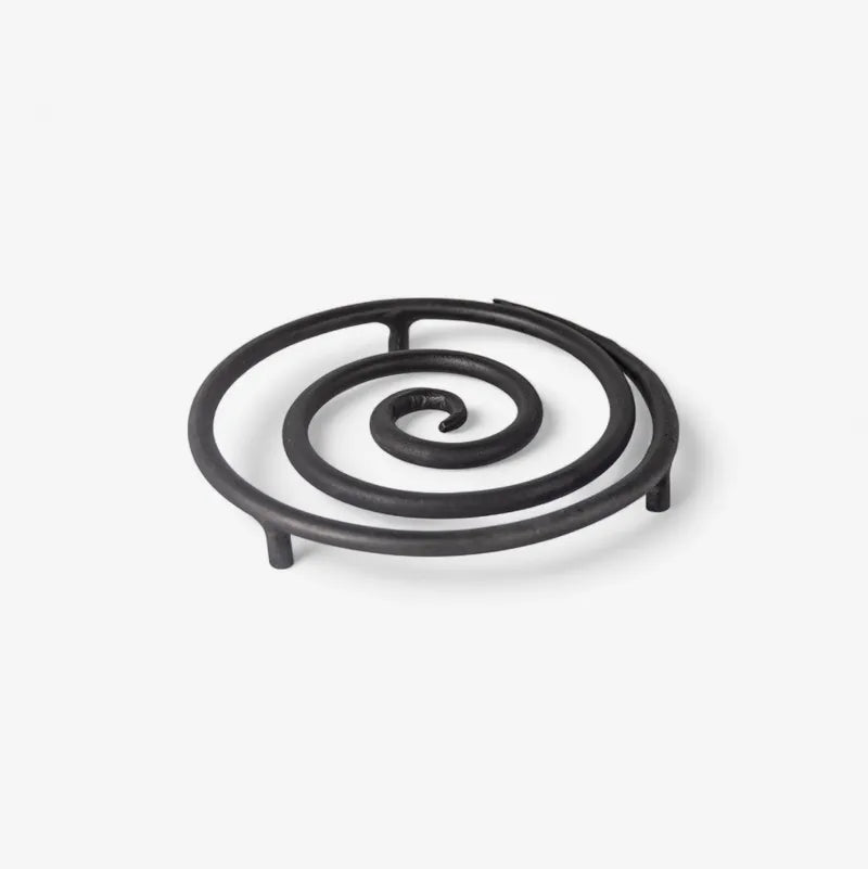 Spiral Forged Trivet Black