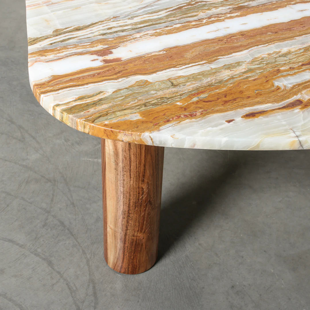 Clifton Table Onyx Travertine