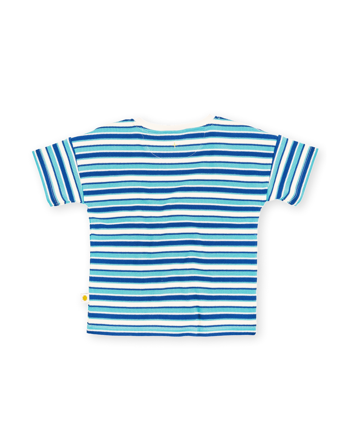 WAFFLE STRIPE T-SHIRT BLUE