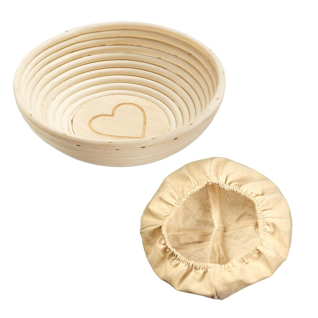 Round Fermentation Basket with Heart