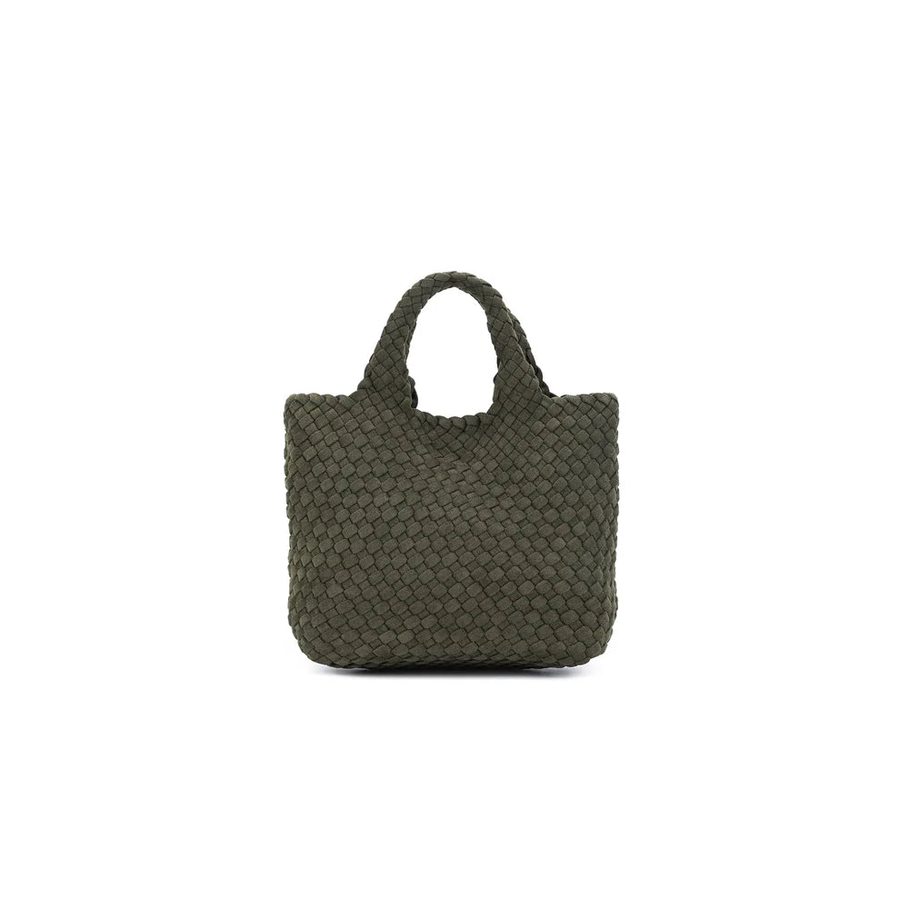 Cherie 2 Piece Suedette Mini Handbag Dark Olive