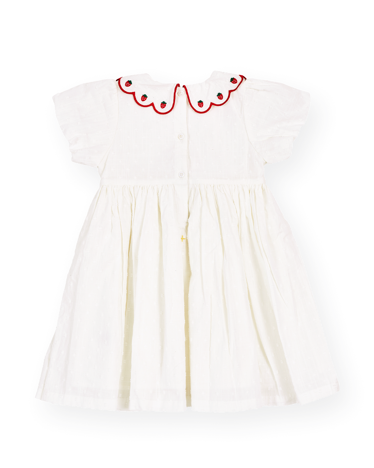 SWEET STRAWBERRY FLO SMOCKED DRESS