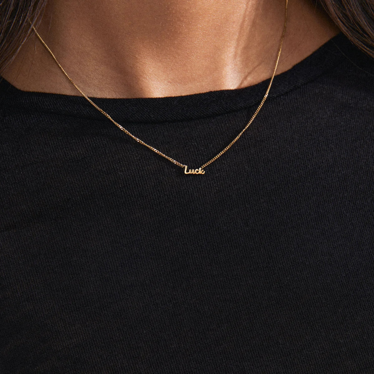 Recycled Necklace - Love, Hope, Luck