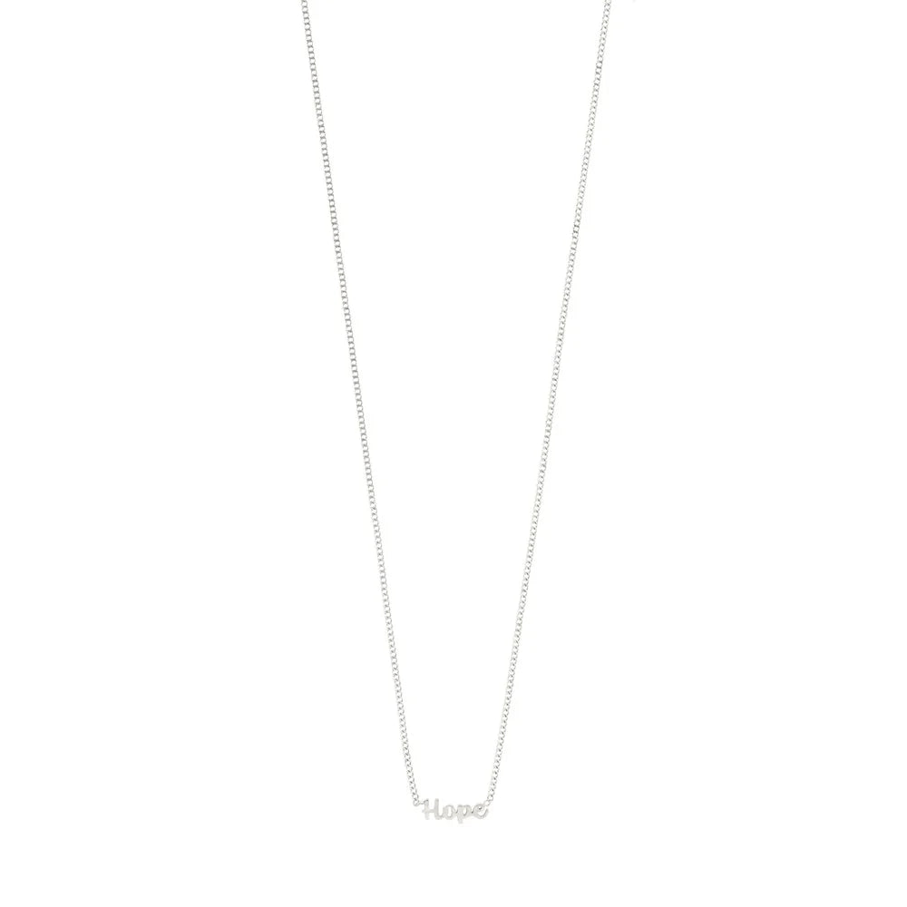 Recycled Necklace - Love, Hope, Luck
