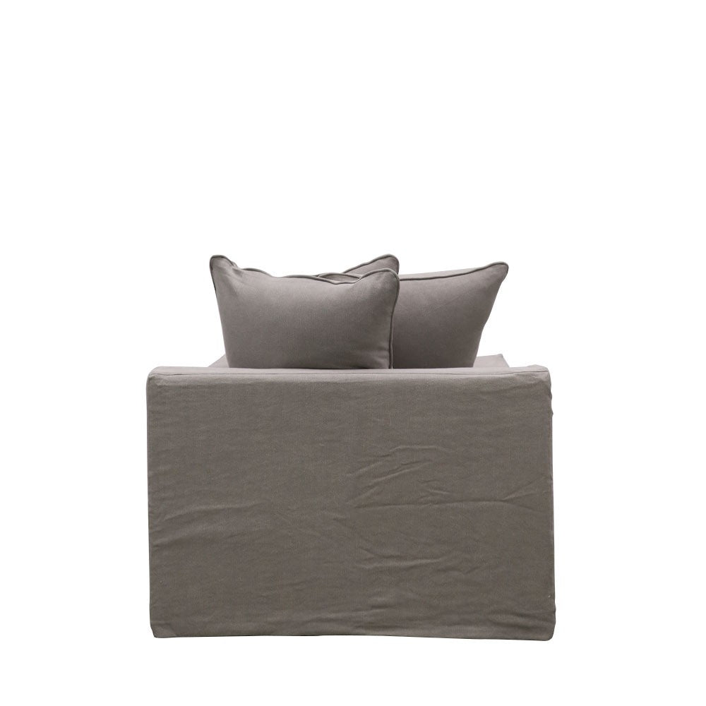 Keely Slipcover Armchair - Cement