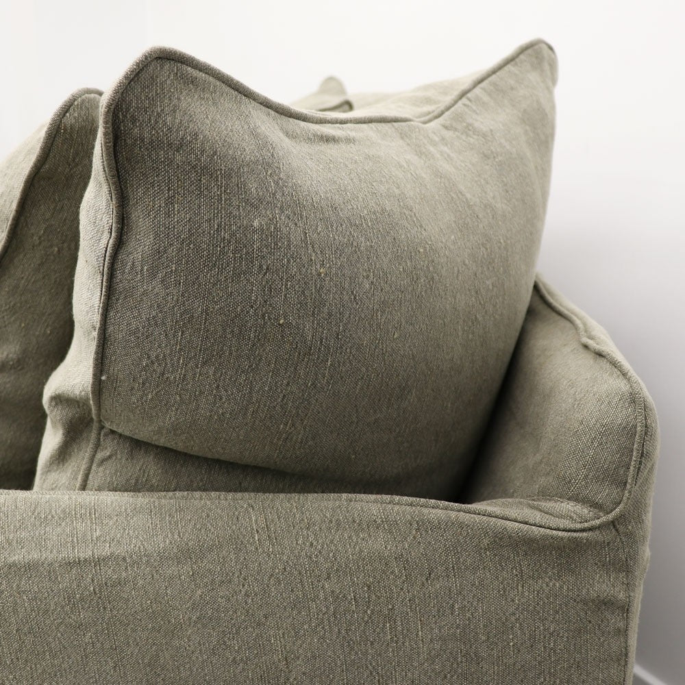 Lotus Slipcover 2.5 Seat Modular - Khaki