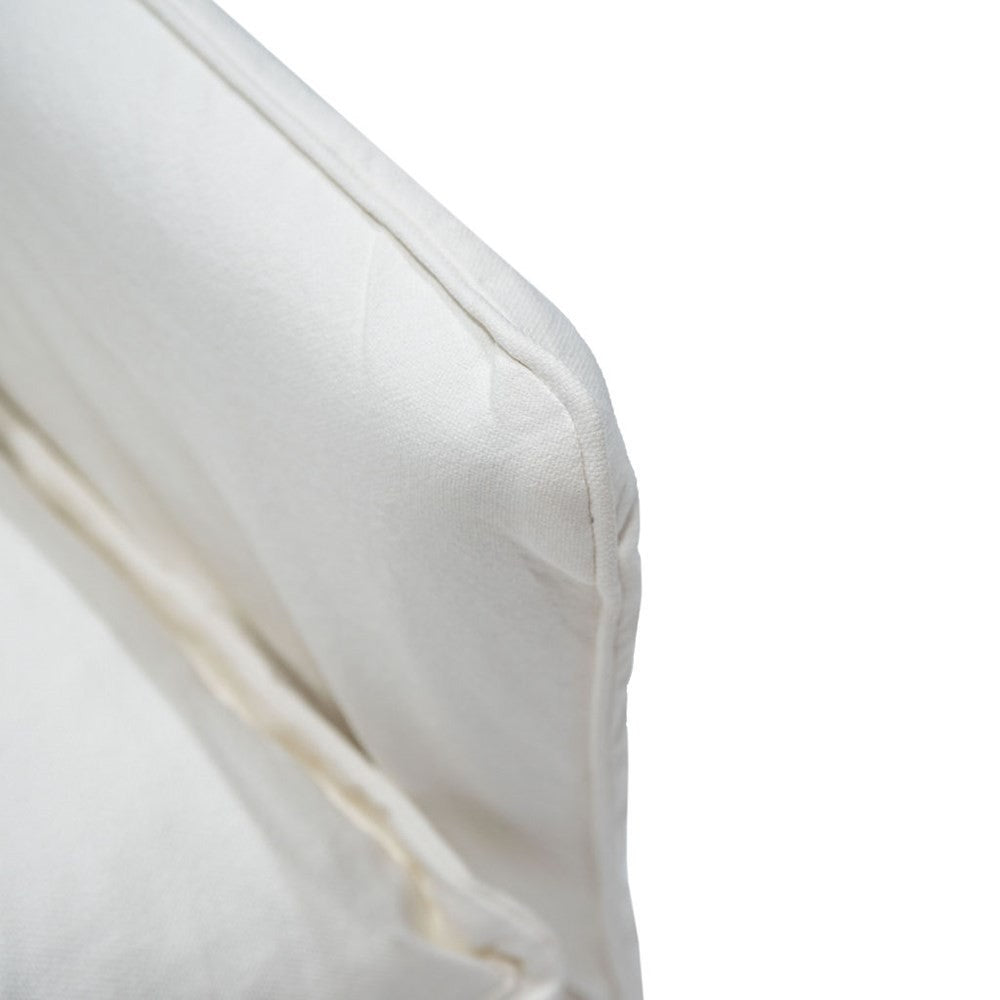 Lotus 2 Seater Slipcover Sofa - White