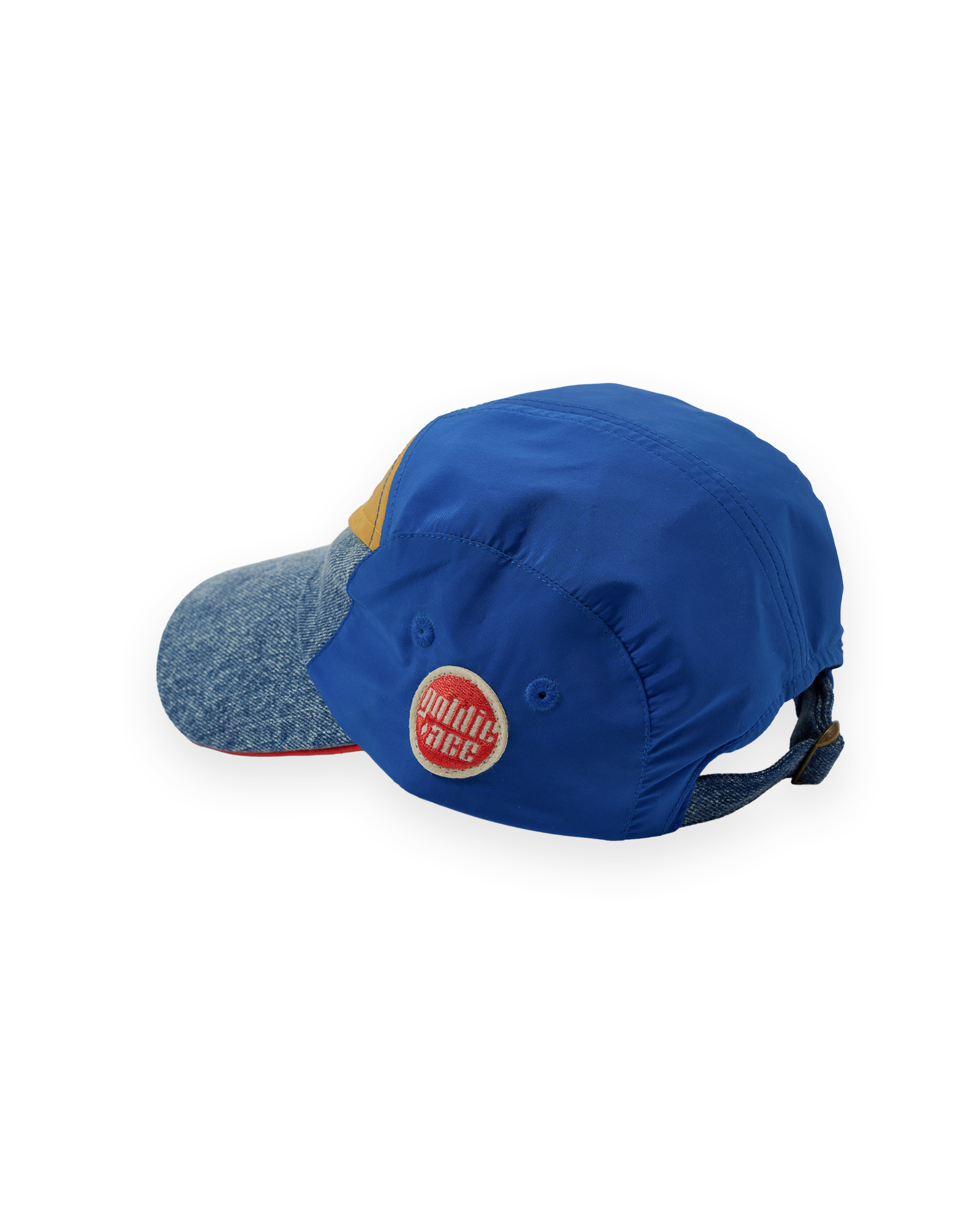 COLOUR BLOCK VINTAGE DENIM CAP