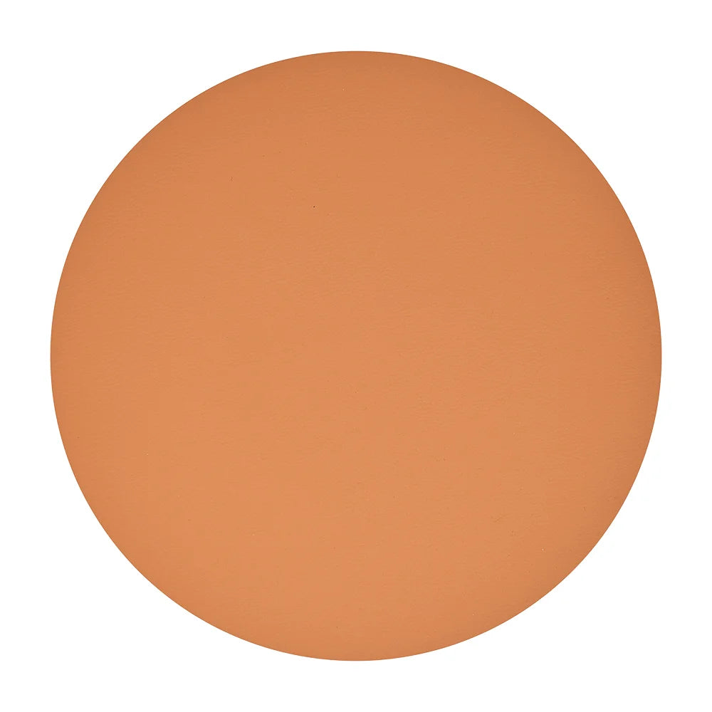 Recycled Leather Placemat Round - Tan