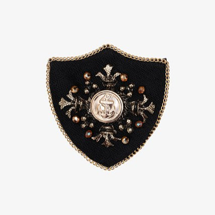 Black Shield Brooch