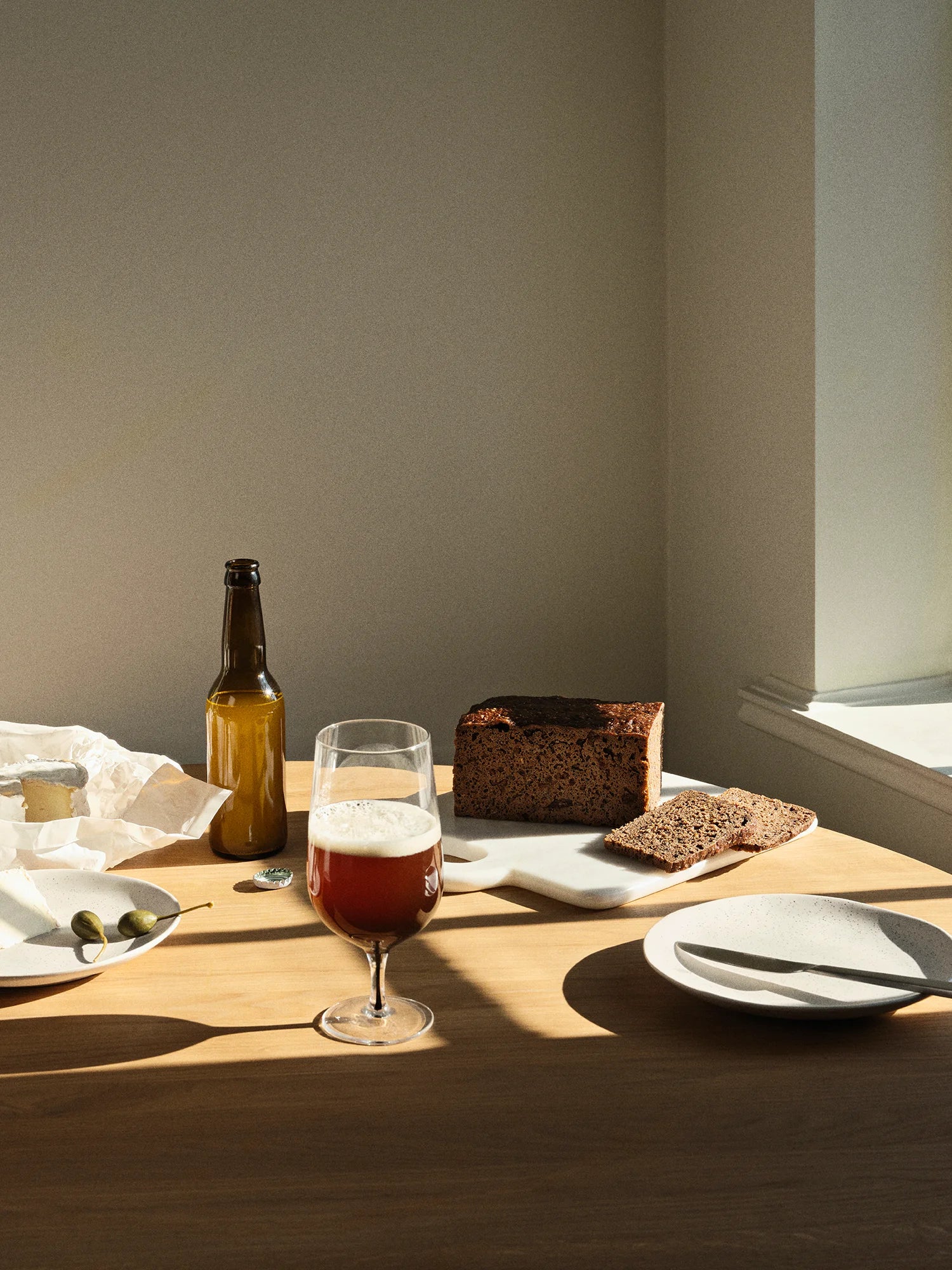 BROSTE Amber Beer Glass