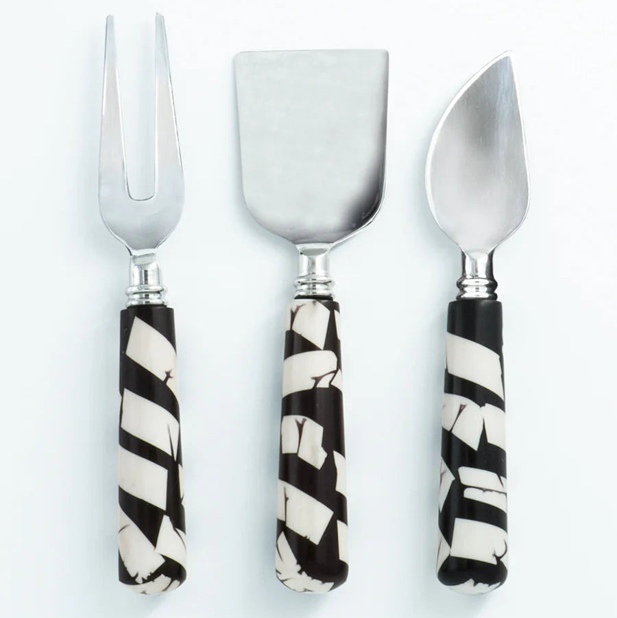 Cheese Set - Black & White