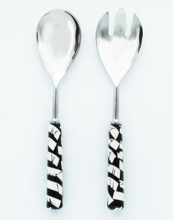 Salad Servers Set - Black