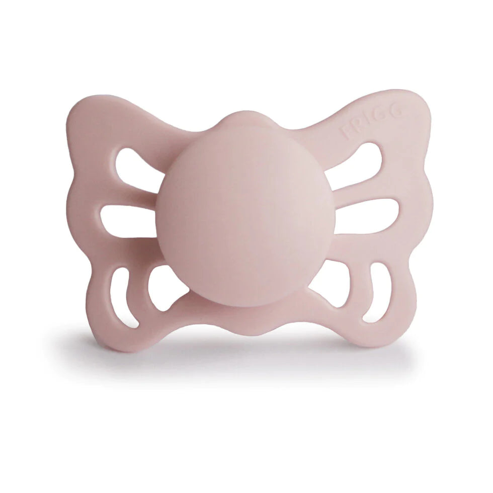 Anatomical Butterly Silicone Pacifier - Blush