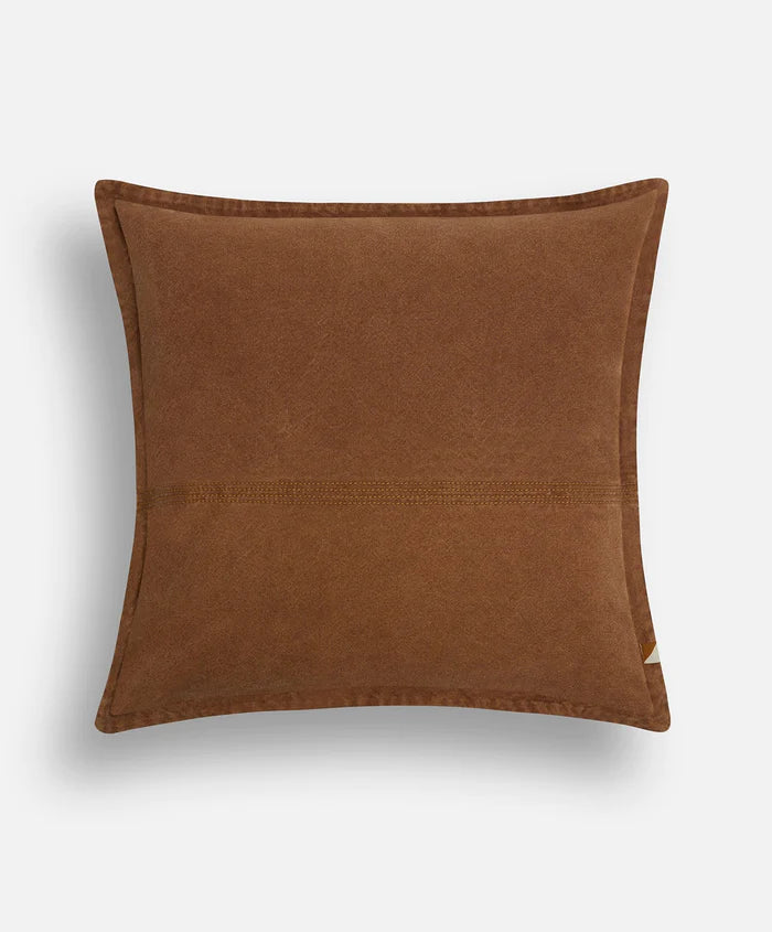 Camp In Cushion Cover - Toffee Brown
