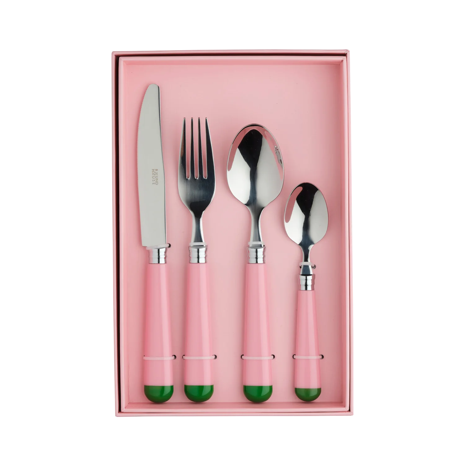 Pink & Green Cutlery Set 16 Piece