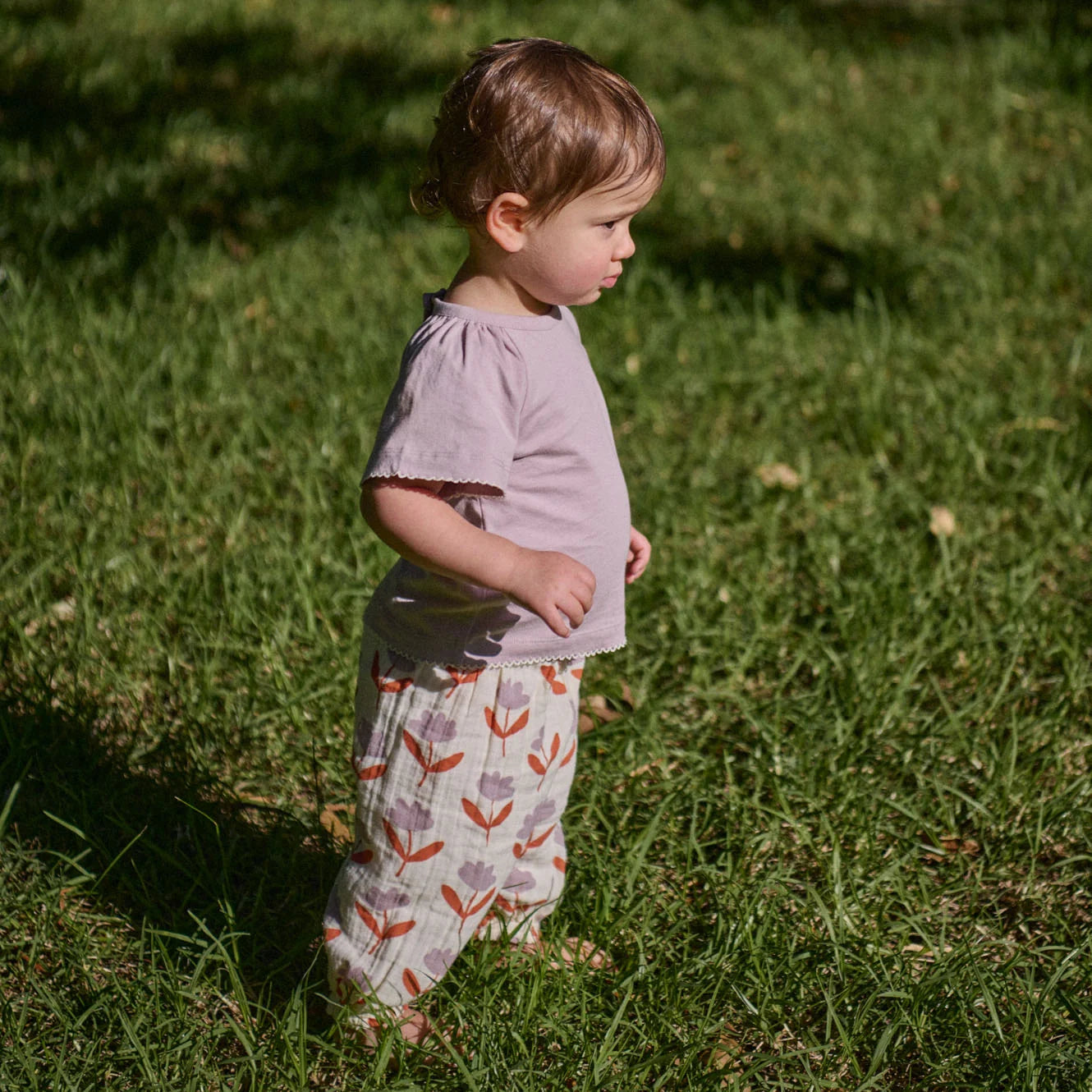 DAPHNE PANTS MUSLIN - Fleurette Print
