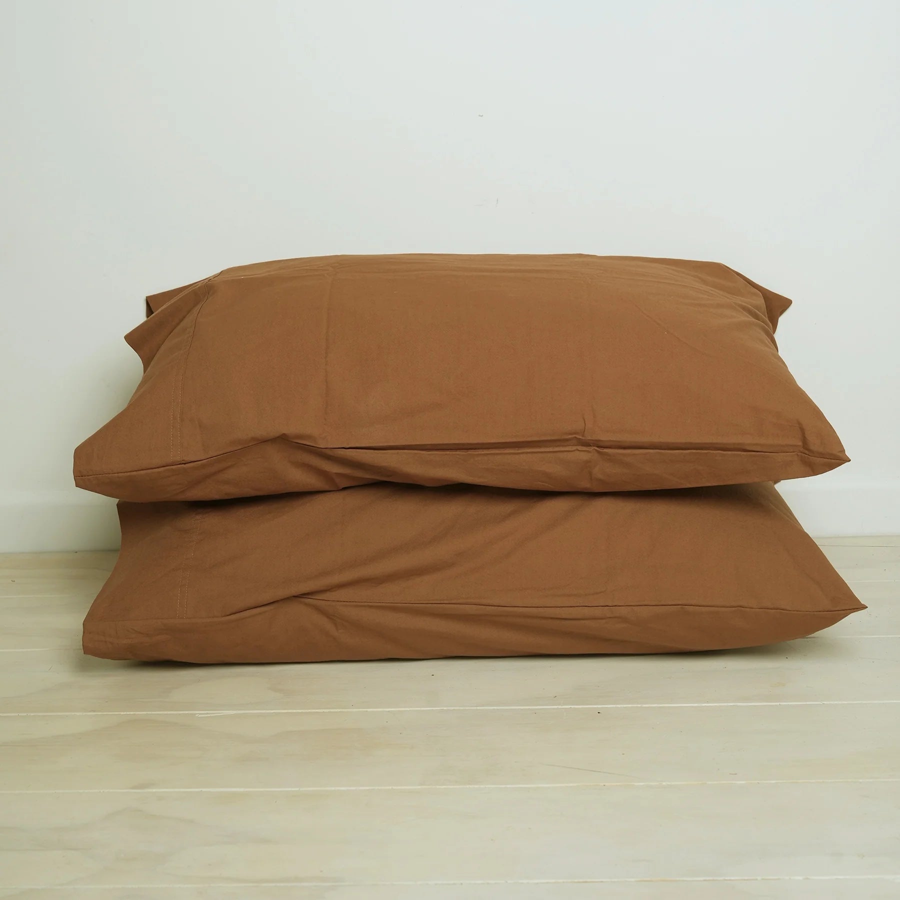 Cotton Pillowcase Pair - Rust