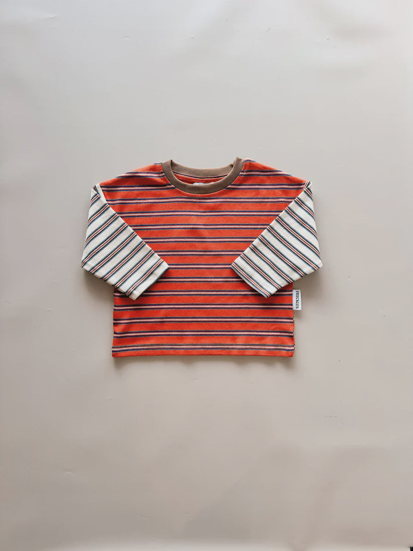 Colour Block Stripe Tee | Tuscany