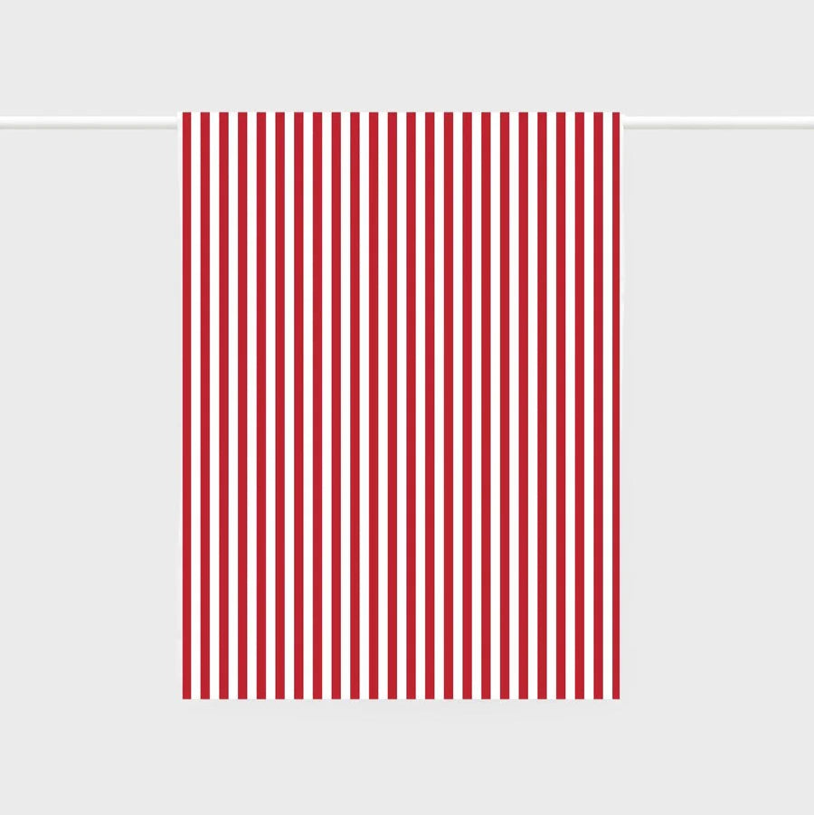 Tea Towel | French Nautical Red Stripe