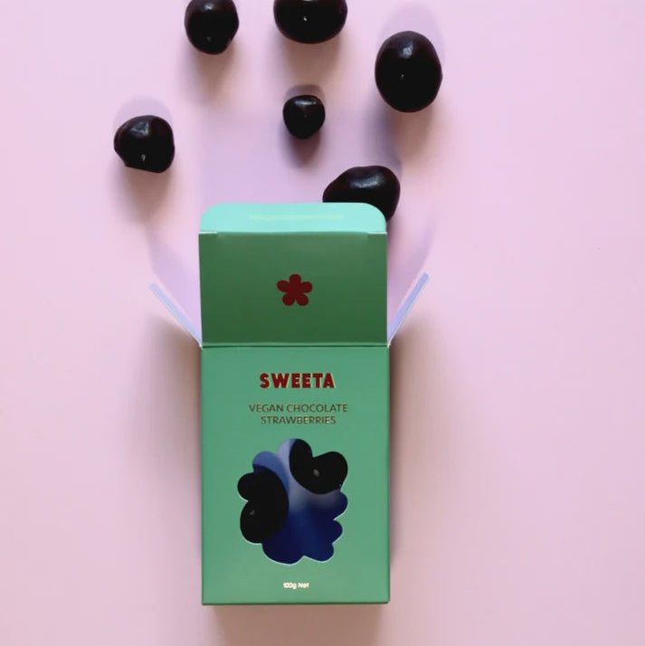 Vegan Chocolate Coated Strawberries 100g