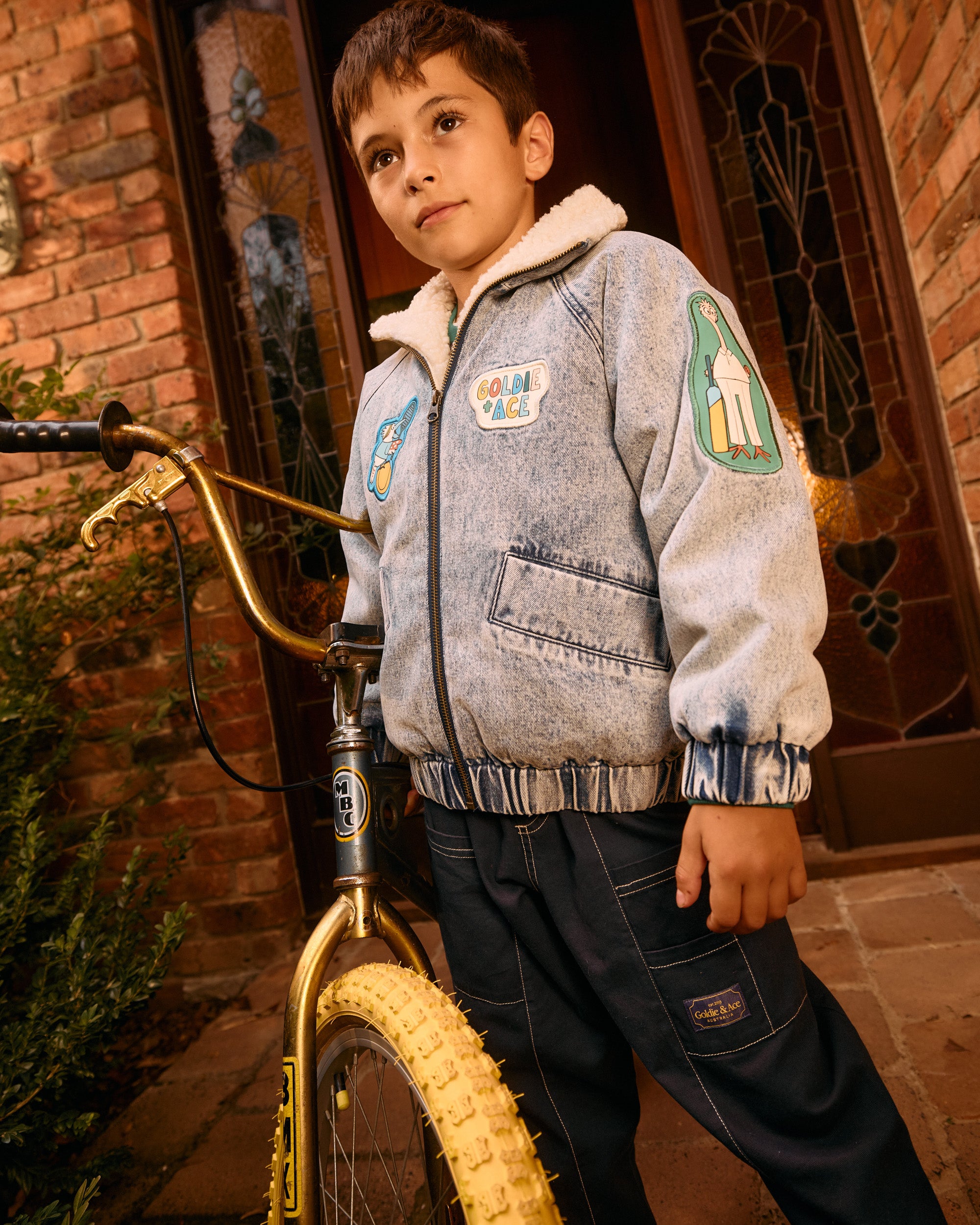 ARI DENIM SHERPA JACKET