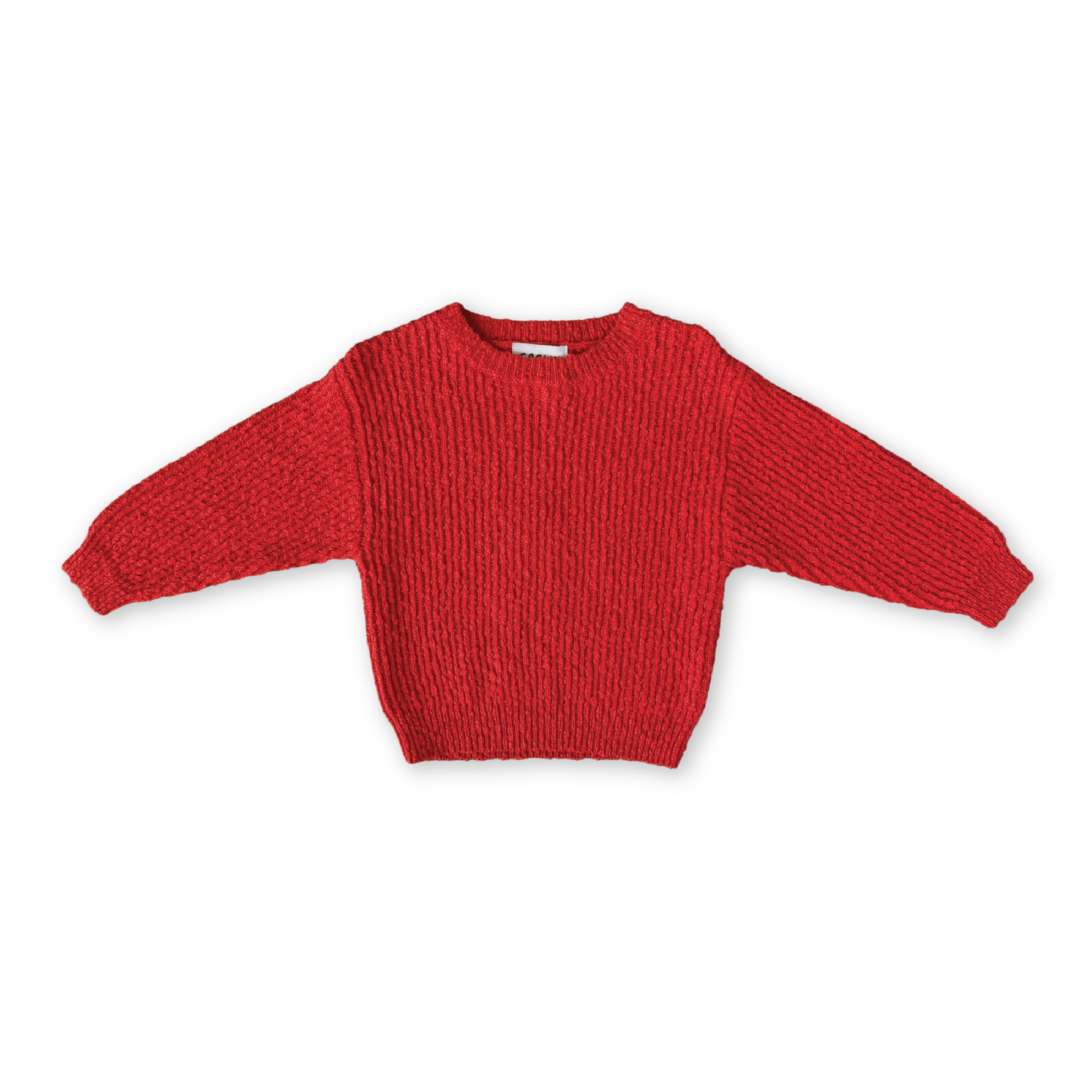 Organic Textured Knit Pull Over - Sauce