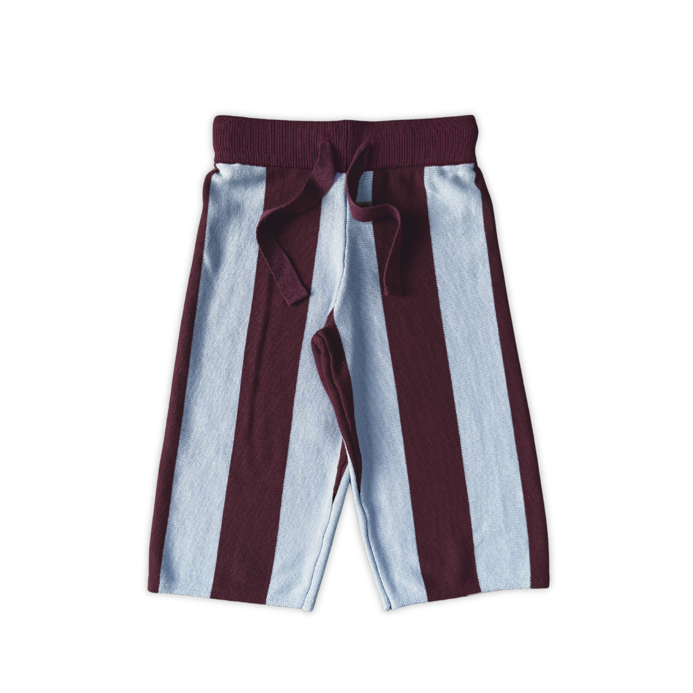 Organic Striped Knit Pants - Plum & Haze
