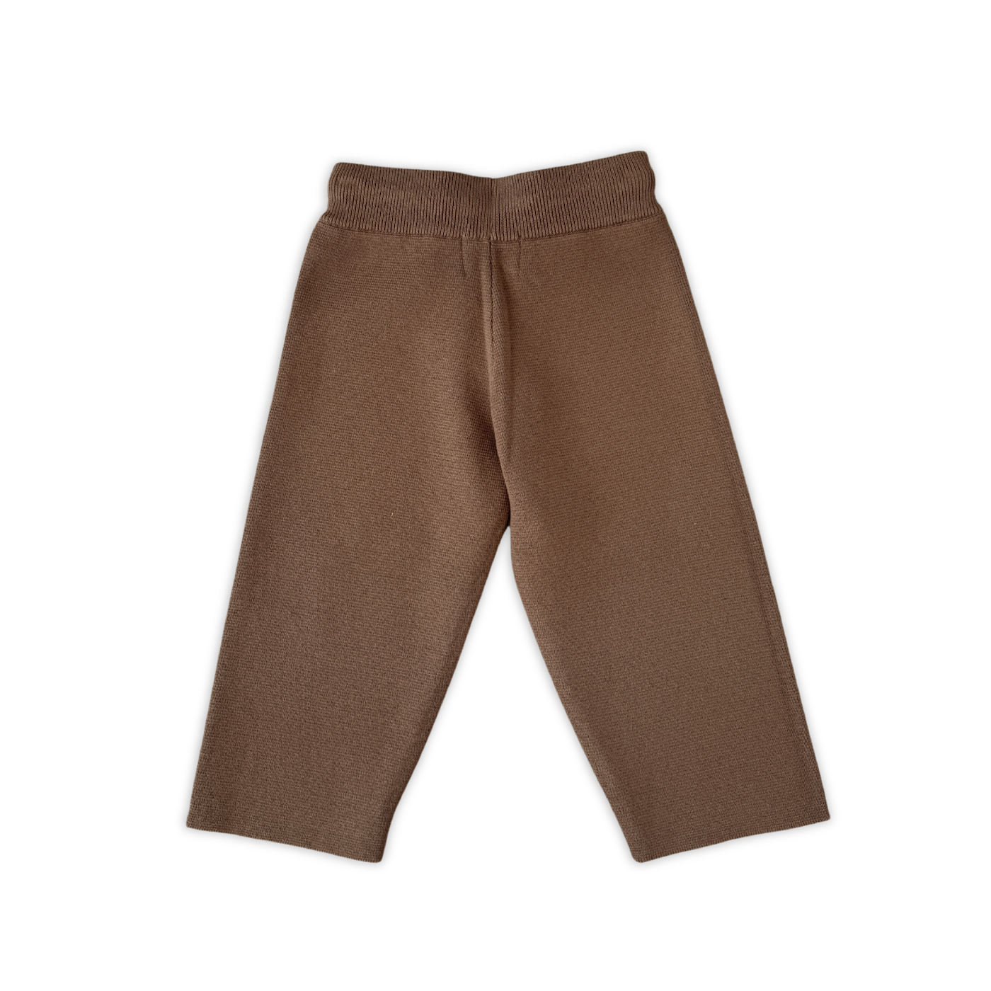 Organic Striped Milano Knit Pants - Espresso