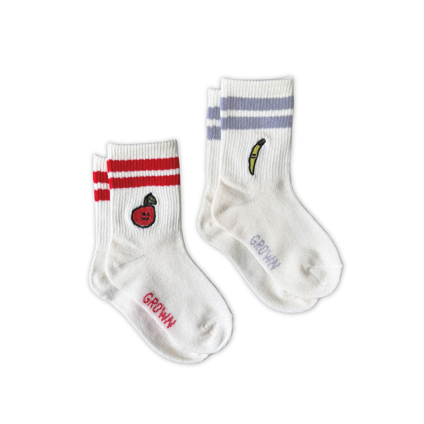 2-Pack Fruit Salad Cotton Socks - Milk
