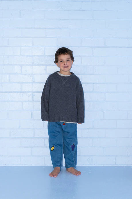 Organic Fruit Salad Denim Pants