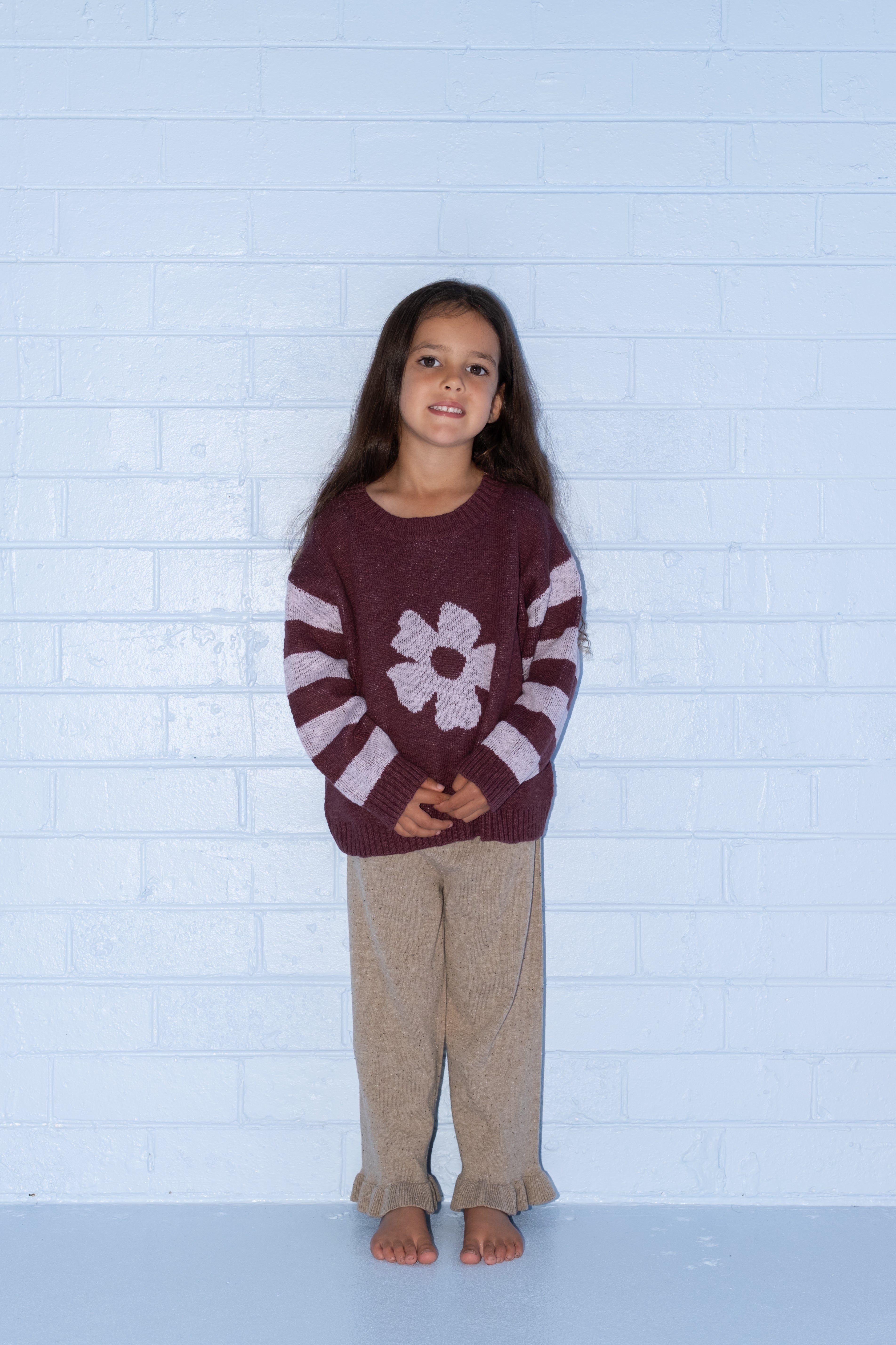 Bloom Knit Pull Over - Plum