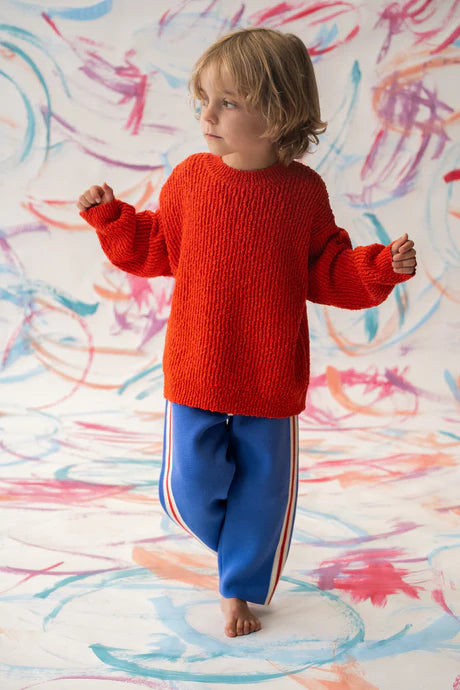Organic Textured Knit Pull Over - Sauce - Addy & Lou